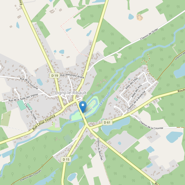 Carte des parkings à Ligny-le-Ribault Thumbnail