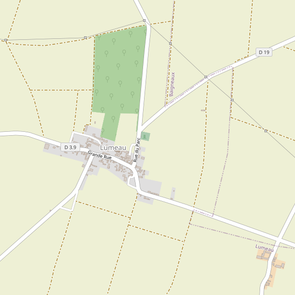 Carte des parkings à Lumeau Thumbnail