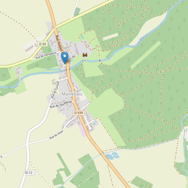 Carte des parkings à Maillebois Thumbnail