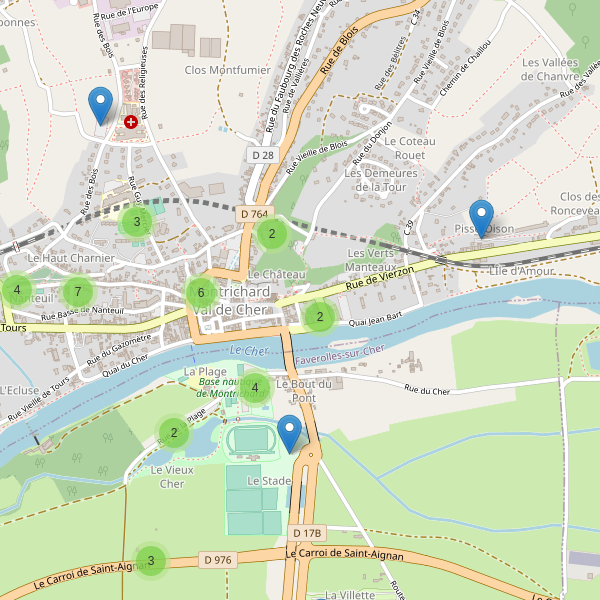 Carte des parkings à Montrichard Val de Cher Thumbnail