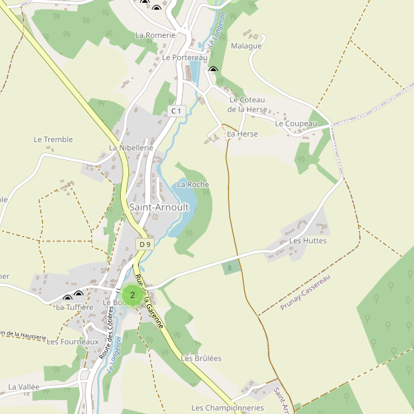 Carte des parkings à Saint-Arnoult (Loir-et-Cher) Thumbnail
