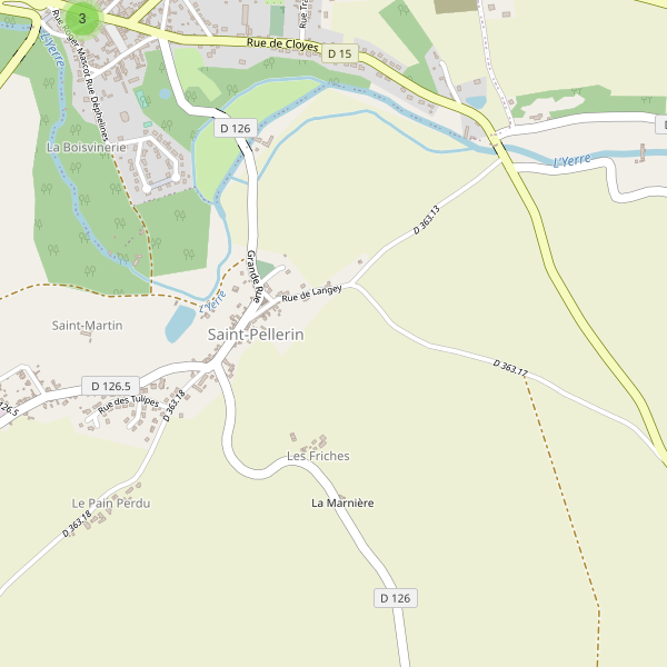 Carte des parkings à Saint-Pellerin (Eure-et-Loir) Thumbnail