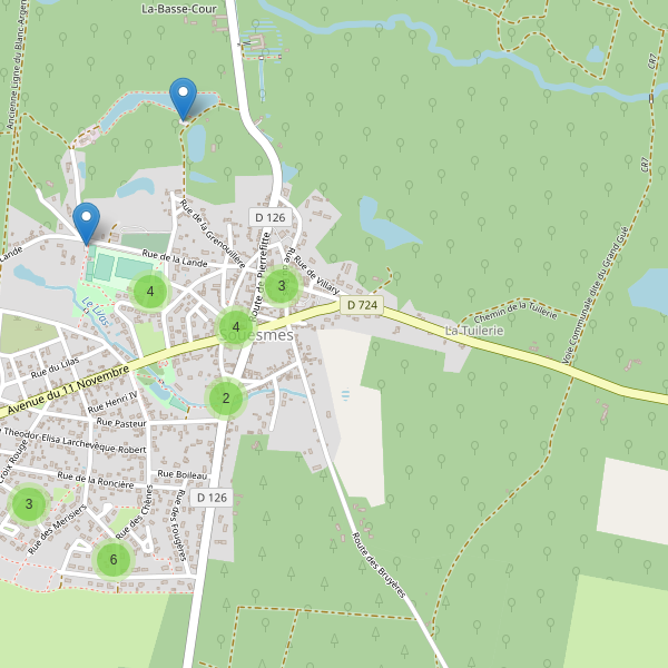 Carte des parkings à Souesmes Thumbnail