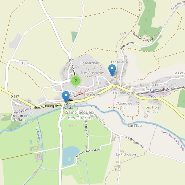 Carte des parkings à Trôo Thumbnail