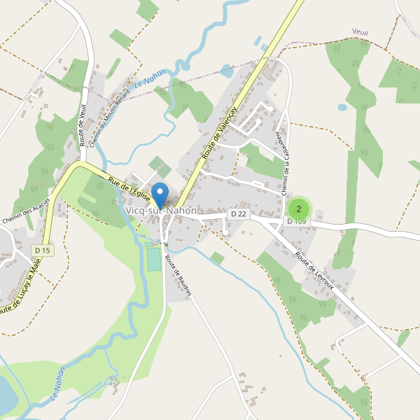 Carte des parkings à Vicq-sur-Nahon Thumbnail