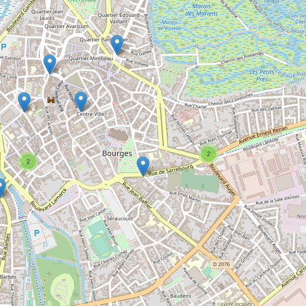 Carte des pharmacies à Bourges Thumbnail