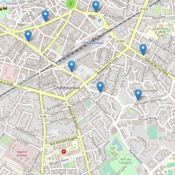 Carte des pharmacies à Châteauroux Thumbnail