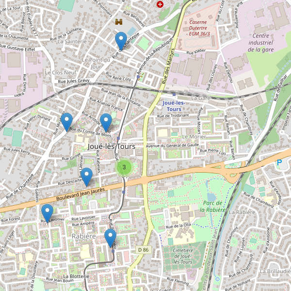 Carte des pharmacies à Joué-lès-Tours Thumbnail