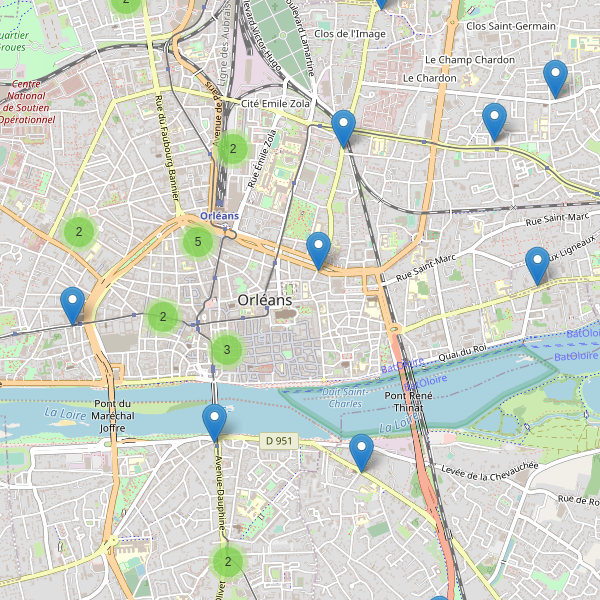 Carte des pharmacies à Orléans Thumbnail