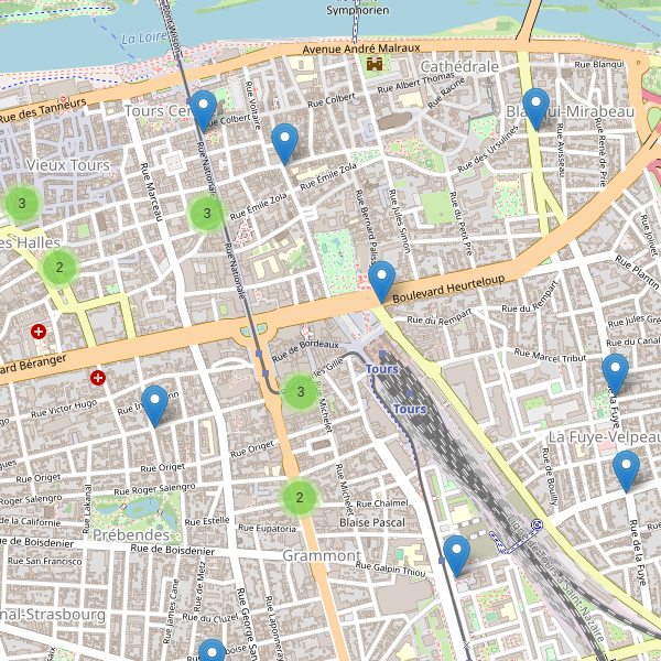 Carte des pharmacies à Tours Thumbnail