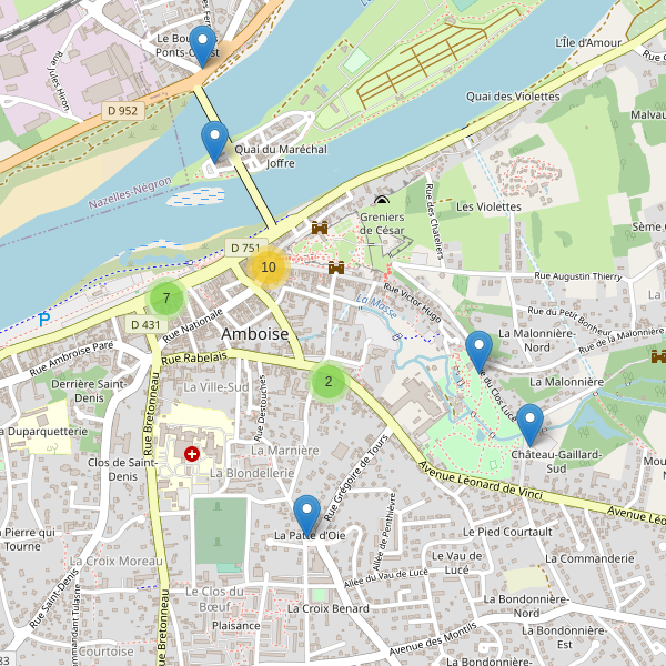 Carte des stationnement-velos à Amboise Thumbnail