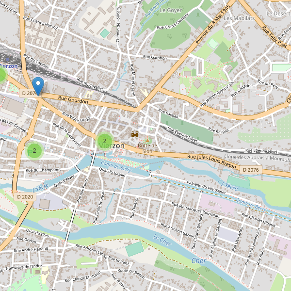 Carte des stationnement-velos à Vierzon Thumbnail