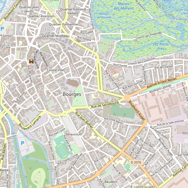 Carte des taxi à Bourges Thumbnail