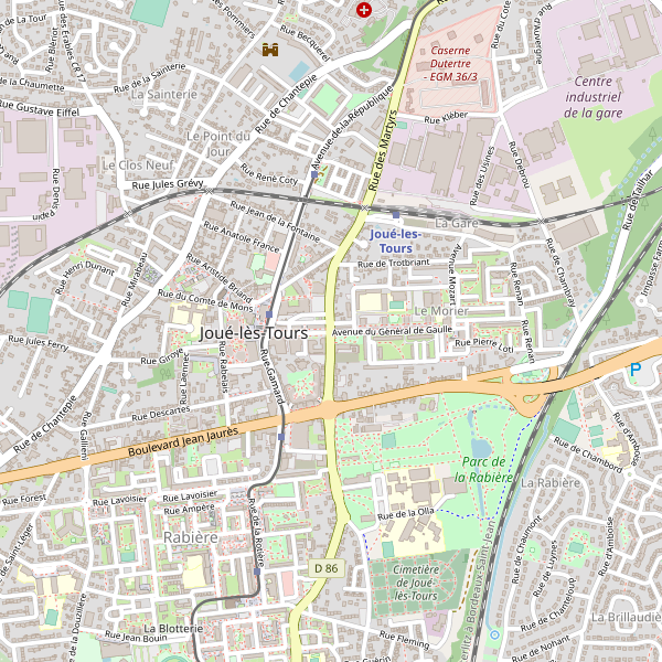 Carte des taxi à Joué-lès-Tours Thumbnail