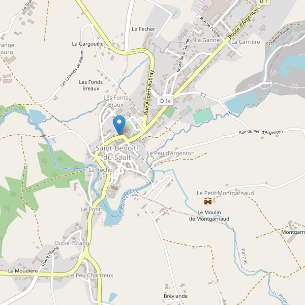 Carte des taxi à Saint-Benoît-du-Sault Thumbnail