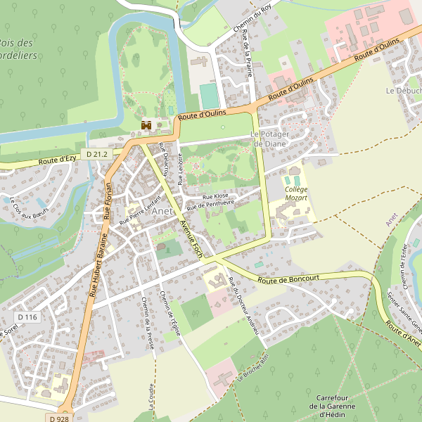 Carte des location-voiture à Anet Thumbnail