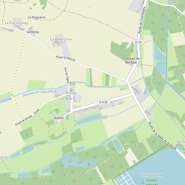 Carte des hotels à Assay Thumbnail