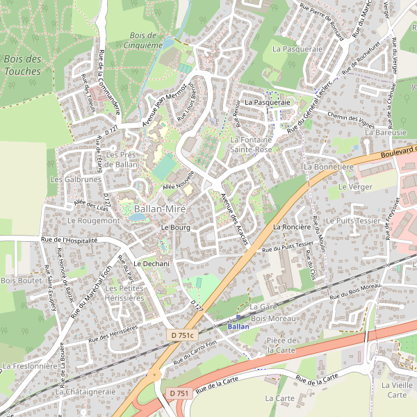 Carte des hotels à Ballan-Miré Thumbnail