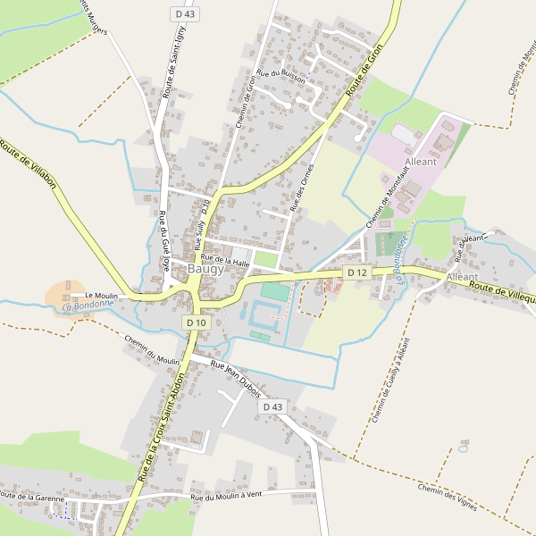 Carte des bureaux-poste à Baugy (Cher) Thumbnail