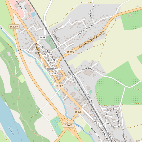 Plan de Bonny-sur-Loire Thumbnail