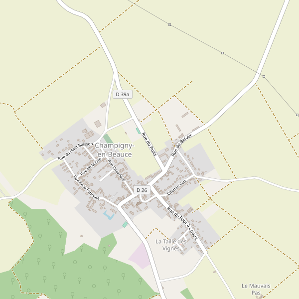 Carte des hotels à Champigny-en-Beauce Thumbnail