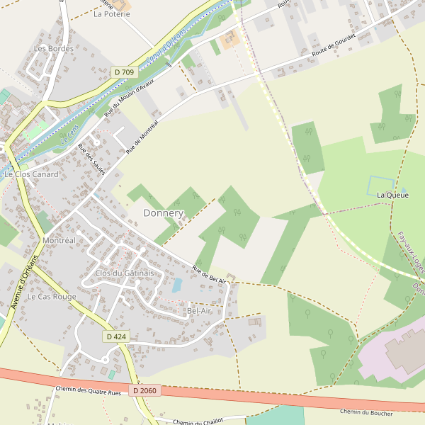 Carte des hotels à Donnery Thumbnail