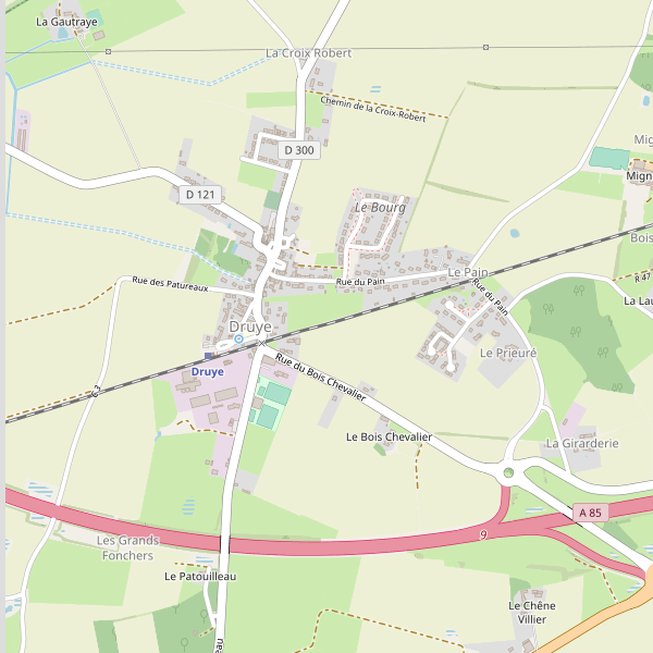 Carte des fastfood à Druye Thumbnail