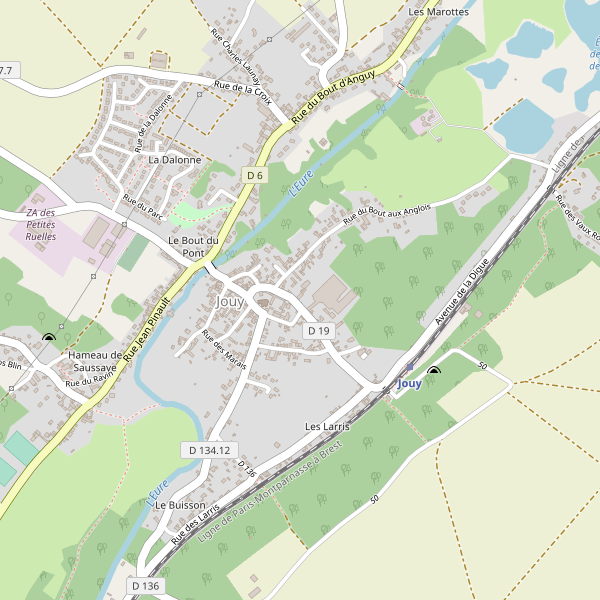 Carte des bureaux-poste à Jouy (Eure-et-Loir) Thumbnail