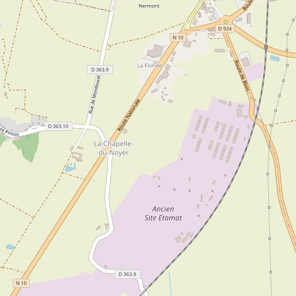 Carte des hotels à La Chapelle-du-Noyer Thumbnail
