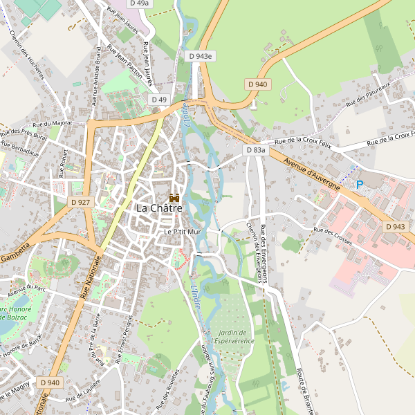 Carte des hotels à La Châtre Thumbnail