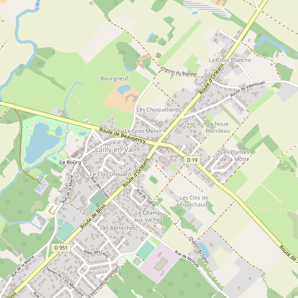 Carte des hotels à Lailly-en-Val Thumbnail