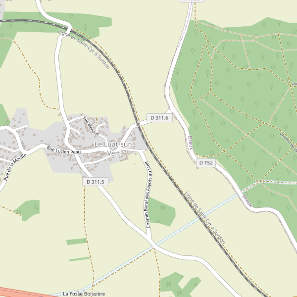 Carte des attractions à Le Luat-sur-Vert Thumbnail