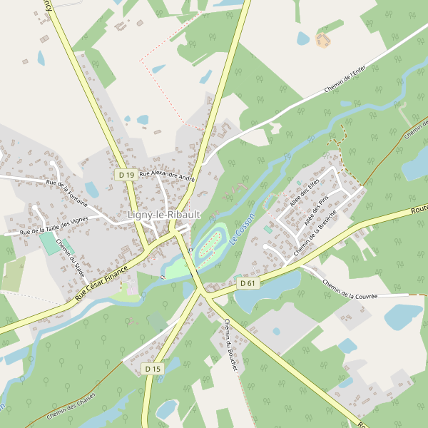 Plan de Ligny-le-Ribault Thumbnail