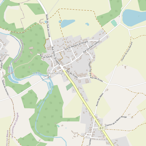 Carte des hotels à Ouchamps Thumbnail