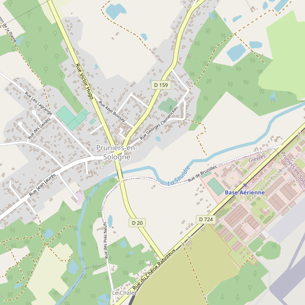 Carte des restaurants à Pruniers-en-Sologne Thumbnail