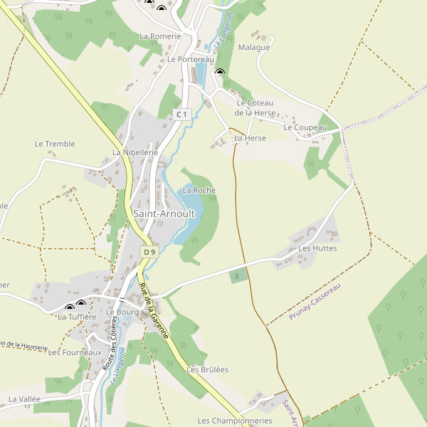 Carte des location-voiture à Saint-Arnoult (Loir-et-Cher) Thumbnail