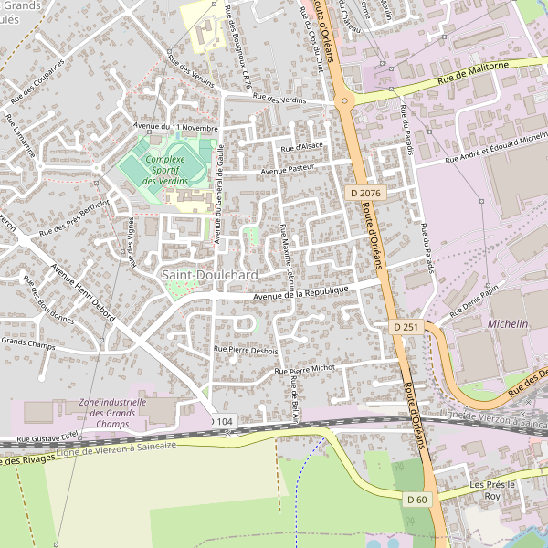 Carte des police à Saint-Doulchard Thumbnail