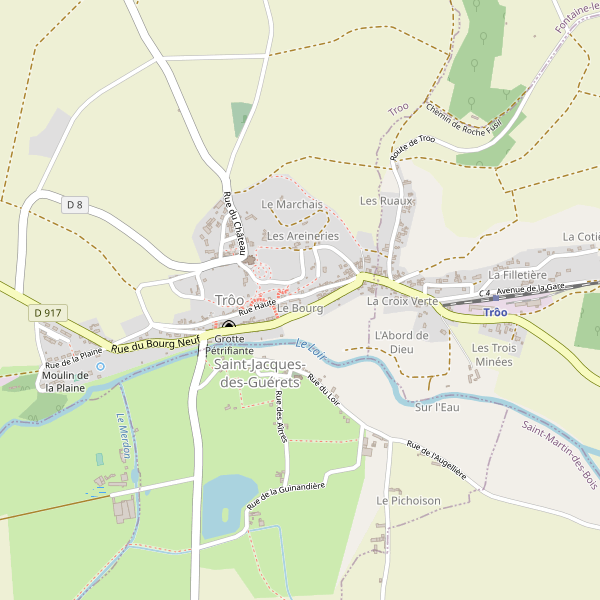 Carte des hotels à Trôo Thumbnail