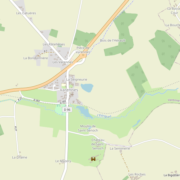 Carte des stationnement-velos à Varennes (Indre-et-Loire) Thumbnail