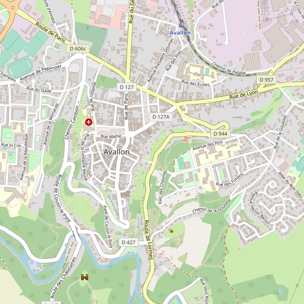 Carte des bibliotheques à Avallon Thumbnail