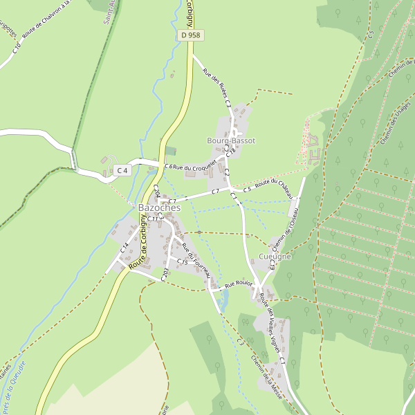 Carte des bibliotheques à Bazoches Thumbnail