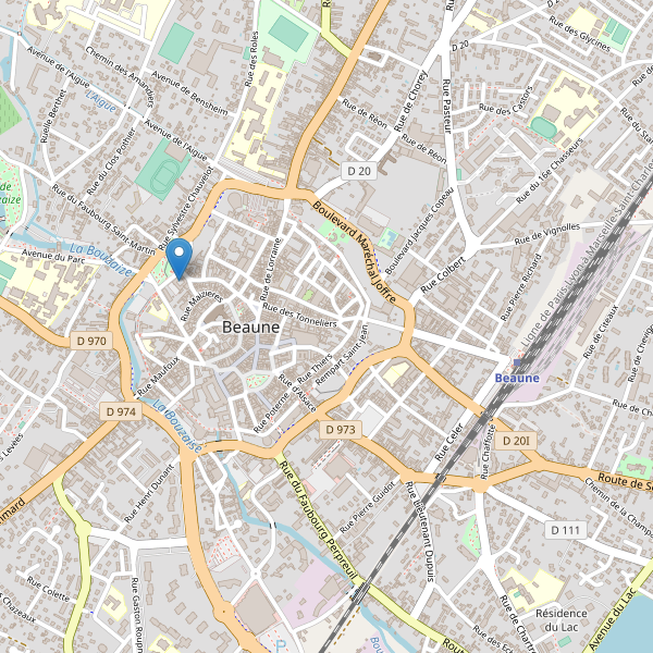 Carte des bibliotheques à Beaune Thumbnail