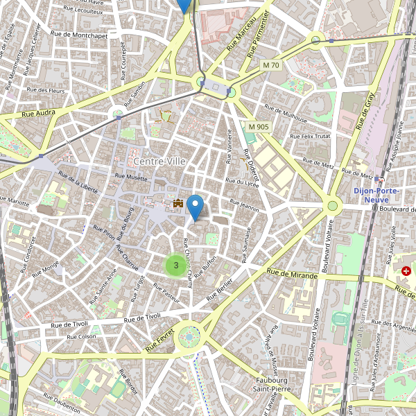 Carte des bibliotheques à Dijon Thumbnail