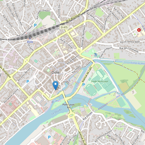 Carte des bibliotheques à Dole Thumbnail