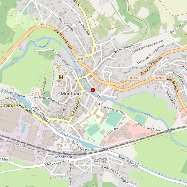 Carte des bibliotheques à Montbard Thumbnail