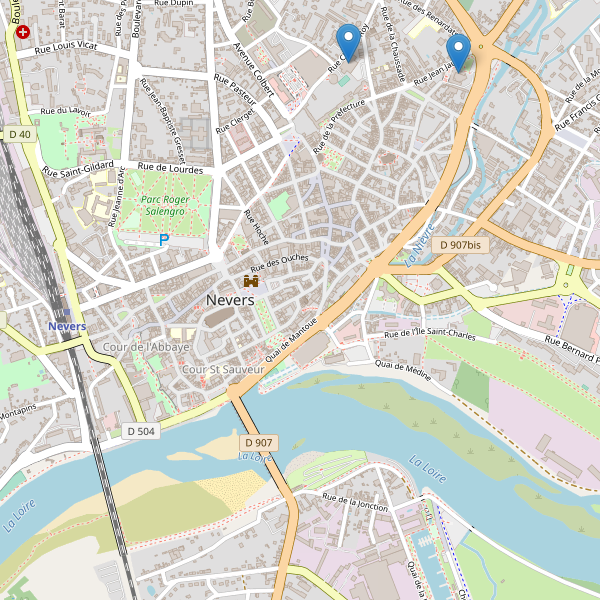 Carte des bibliotheques à Nevers Thumbnail