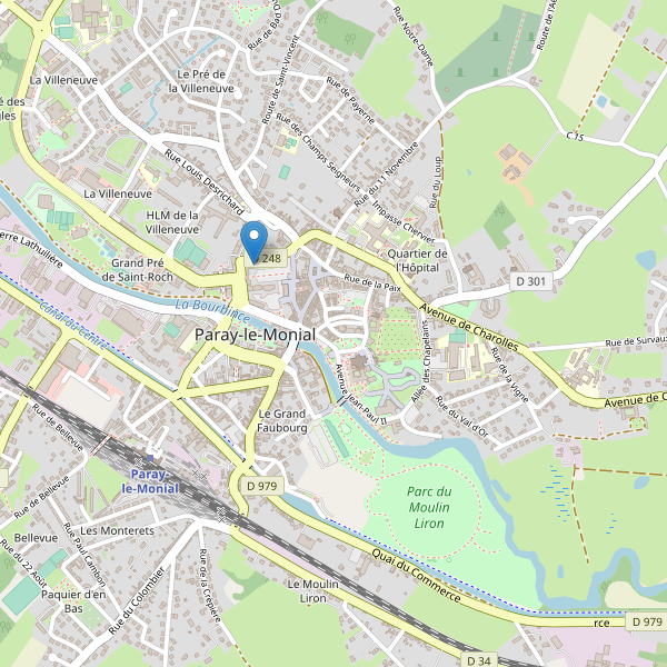 Carte des bibliotheques à Paray-le-Monial Thumbnail