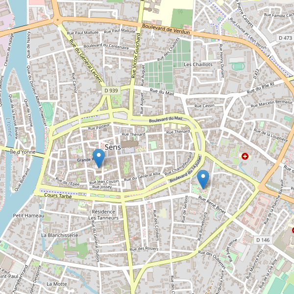 Carte des bibliotheques à Sens Thumbnail