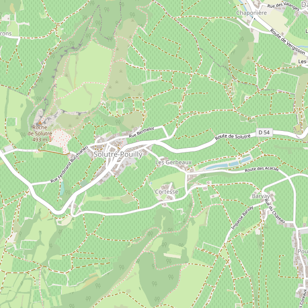 Carte des bibliotheques à Solutré-Pouilly Thumbnail