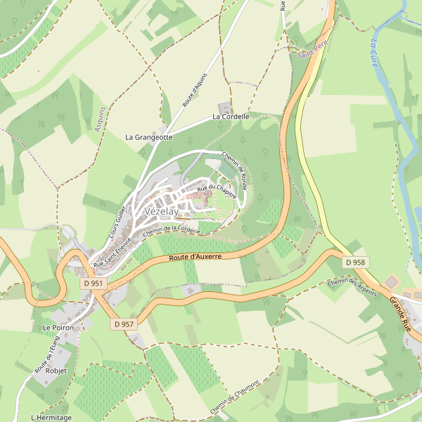 Carte des bibliotheques à Vézelay Thumbnail